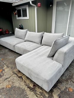 3 piece modular sectional couch