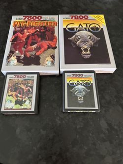 Atari 7800 Games Rare Pit Fighters Gato