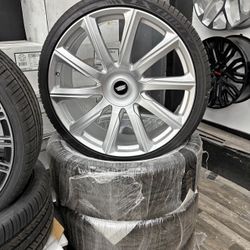 26” Escalade wheels silver and new tires! We finance! Financiamos!