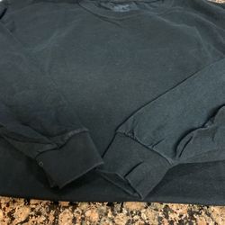 Black Plain Long Sleeve T Shirt