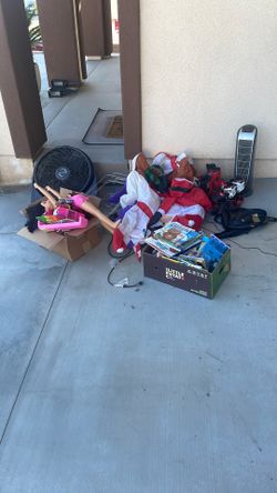 Fan, toys, Inflatable Deco, Roller Skates, Books