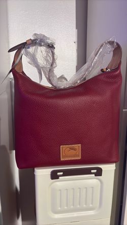 Dooney & Bourke Red Leather Hobo Bag