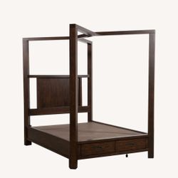 Living Spaces - California King Canopy Storage Bed 