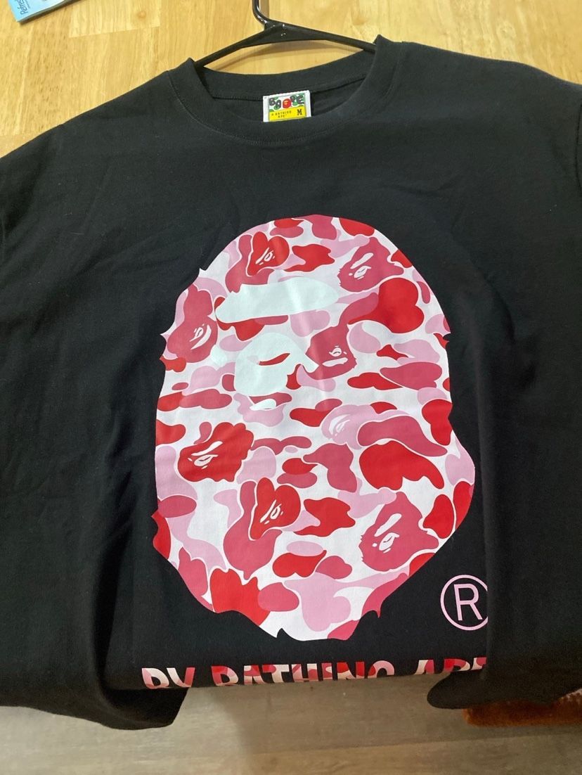 Pink Camo Black Bape Shirt 