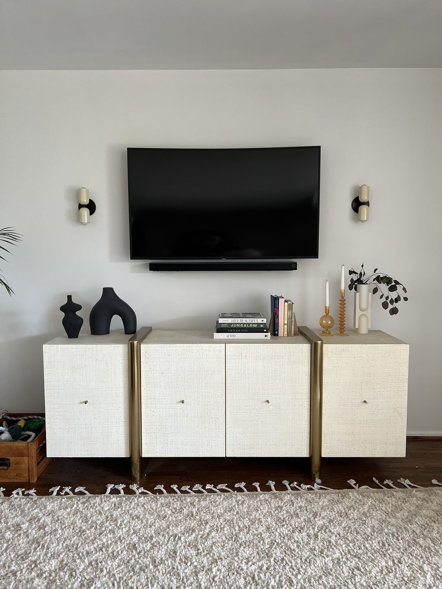 CB2 Dorset Linen Credenza
