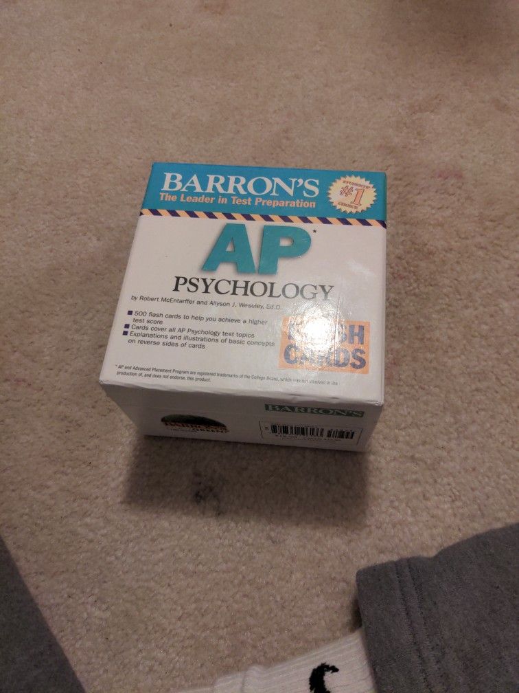 Barron's AP Psychology Flashcards 2015 