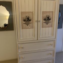Large Solid Wood Armoire 