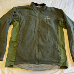 Arc’teryx Size XL Zip Up Insulated Hybrid Jacket Olive LS Men Jacket