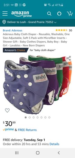 New reusable cloth diapers 5ct