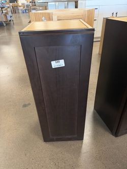 Shaker 12 “ W x 12 “ D x 30 “ H Assembled Wall Kitchen Cabinet in Java