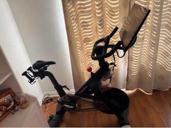 Peloton Bike, shoes and weights