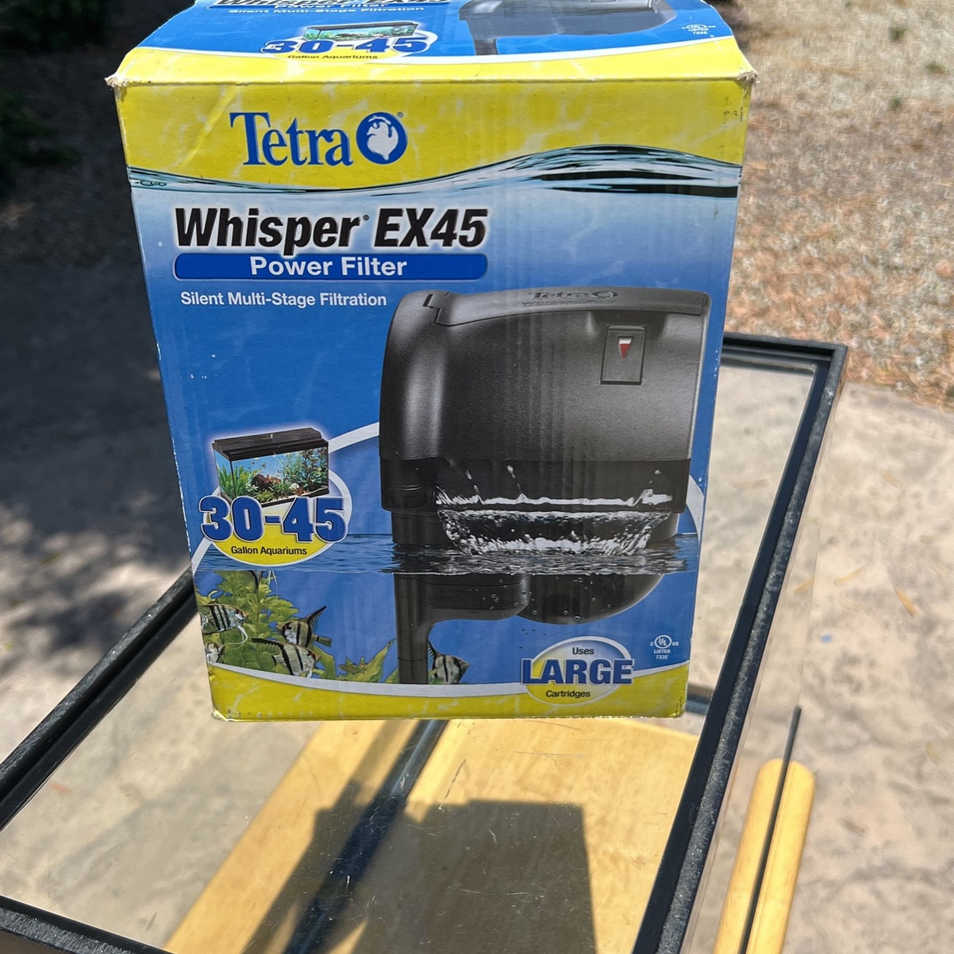 Whisper, Power Filter EX 45 by tetra for fish aquarium.