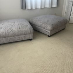 2 Large Ottomans  $15  For Both