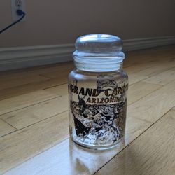 Vintage Retro Grand Canyon Arizona Airtight Lid Clear Glass Canister Cookie Jar. 7"x5". A Collectible!

Highlights & Map Of Grand Canyon 
