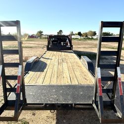 AMD 34’ Gooseneck Flat bed Trailer 