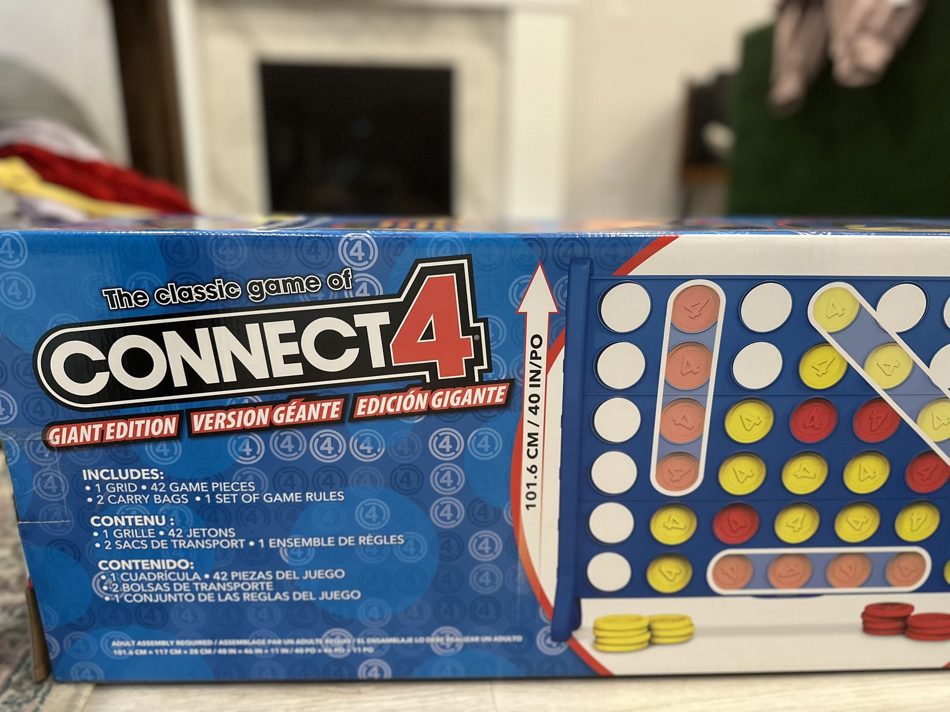 Connect 4 Outdoor Oversized 46” x 40” Frame Giant Edition New Unused w/Box (opened)
