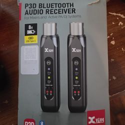 P3D Bluetooth XLR Receiver Pair for Audio Mixer, Active PA, DJ Systems