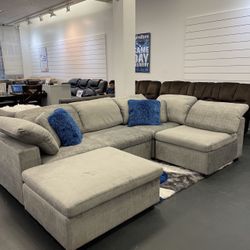 COMFY NEW LIMA SECTIONAL SOFA AND OTTOMAN SET ON SALE ONLY $999. IN STOCK SAME DAY DELIVERY 🚚 EASY FINANCING 