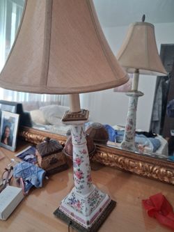 Vintage porcelain lamp