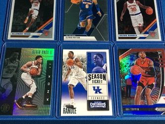 NEW YORK KNICKS Lot #3 (6 Cards) 🔥🔥🔥 Kevin Knox II Illusions Foil, Obi Toppin Red White Blue Prizm RC & More!