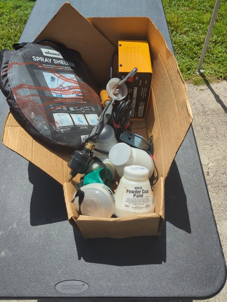 Powder Coating System And Spray Shelter
