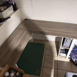 L Shaped Wooden Desk