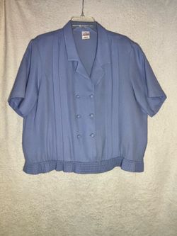 Women’s blouse - Graff size 16 - vintage purple lilac blue