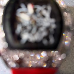 Richard Milli Watch Skeleton Red Band Iced Out Bezel