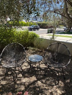 Outdoor chairs and table