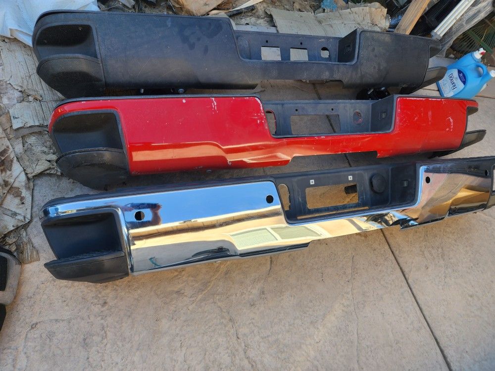2016 silverado 1500 rear bumpers chrome