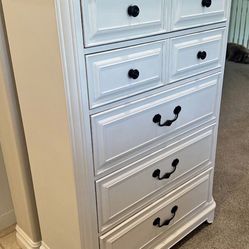 White Tall Dresser 