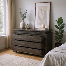 New! 6 drawer storage dresser for bedroom