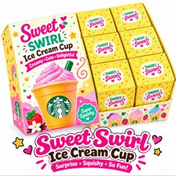 Sweet Swirl Ice Cream Large Cup Squishy