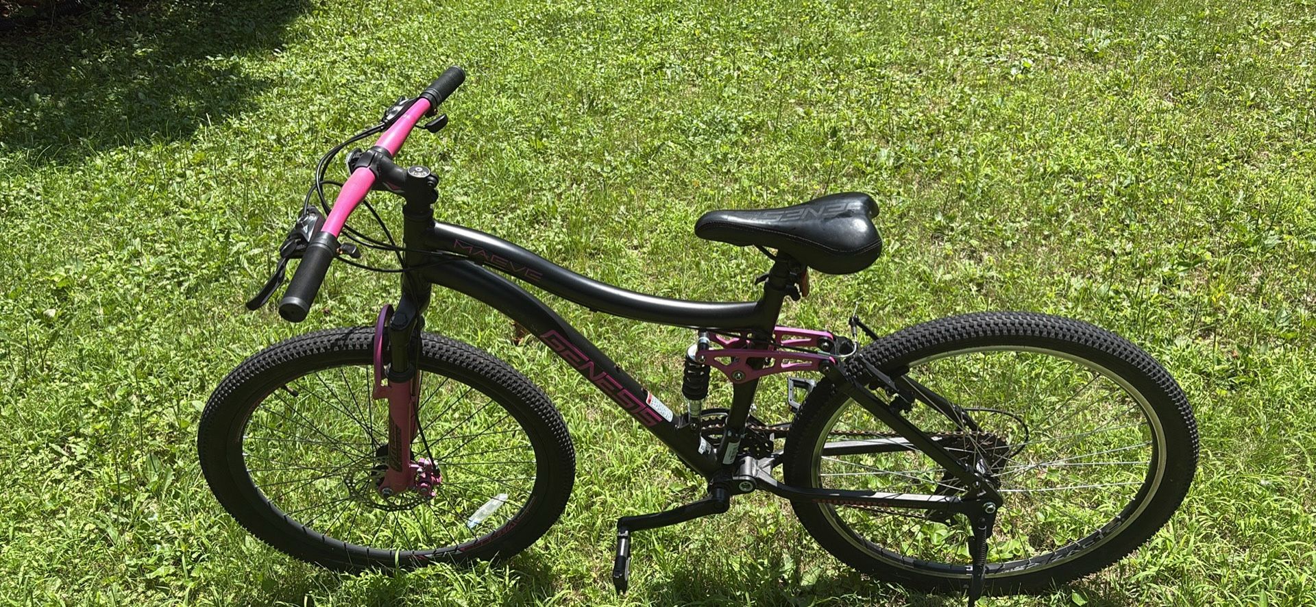 Pink And Black Mountain Bike