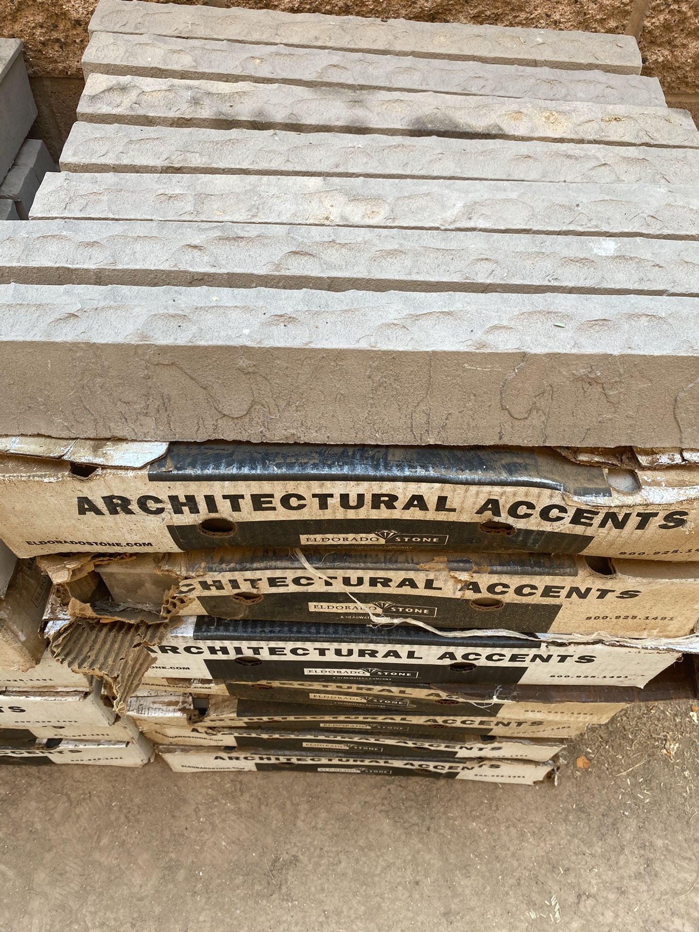 NEW 16 BOX THE ARQUITECTURAL ACCENTS STONE PERFECT CONDITION EVERY BOX HAVE 7 PIECES