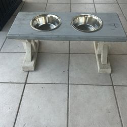Dog  Food Wood Tray