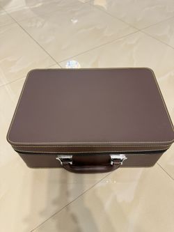 Brown Leather Bracelet & Bangles Organizers Holder 30 Slots Jewelry Display Box 