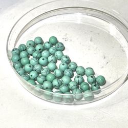 Lot Of 6mm Turquoise Beads 