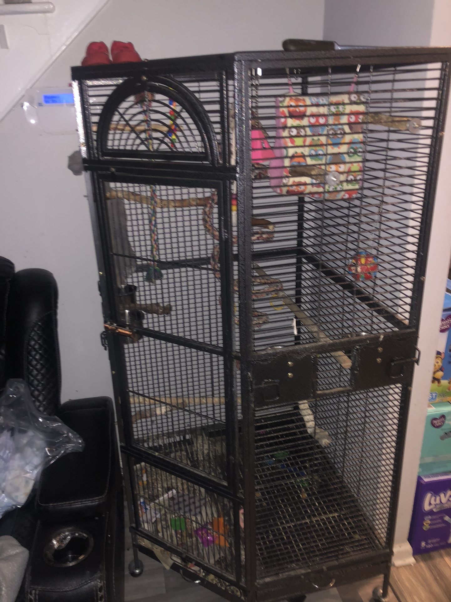 Huge Bird Cage With Toys 