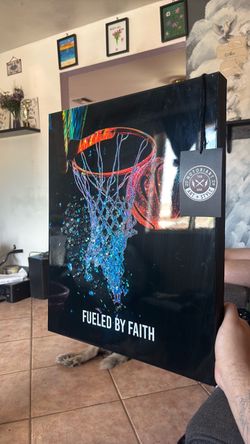 NotoriArt "Fueled by Faith" Basketball Canvas Print