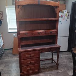 Hand crafted, solid wood desk