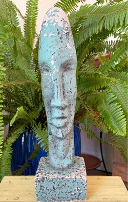 Abstract Face Head Sculpture Statue