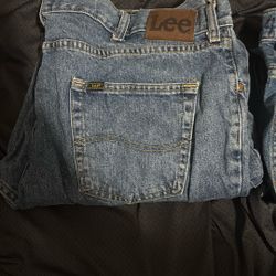3 Pairs Of Lee Jeans