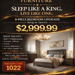 🔥 Houston Furniture Deals — TV & Mattress Included | Prices Won’t Be Beat | 🔥 Ofertas de Muebles en Houston — TV y Colchón Incluidos | Precios Imbat