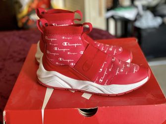 Champion Rally Script Red Shoes Size 8.5