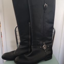 Coach Size 9.5 Milan Calf Leather Logo Boot