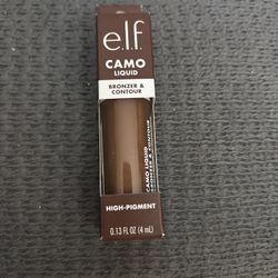 New elf CAMO liquid bronzer & contour high pigment 