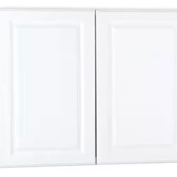  36 in. W x 12 in. D x 30 in. H Assembled Wall Cabinet in Satin White
