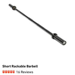Short Rackable Barbell Bell Of Steel