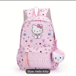 Hello Kuromi Kitty Cartoon Series Waterproof Backpack